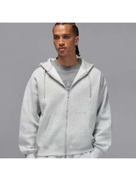 Men's Air Jordan Brooklyn Fleece Full-Zip Hoodie Gray - IB7231-050 (331254)