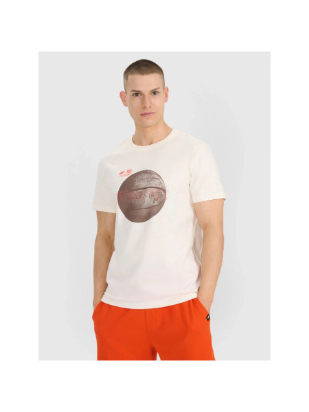 Men's regular printed T-shirt 4F 4FRSS25TTSHM3093-11S (240489)
