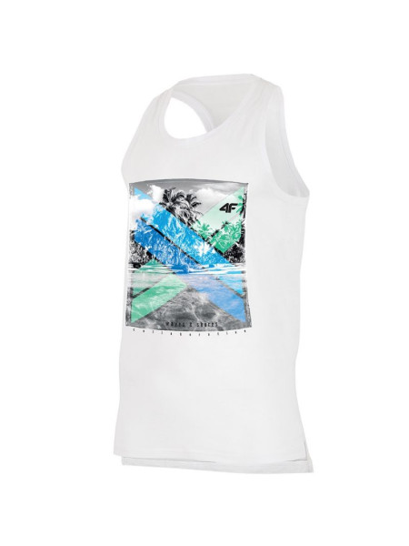 T-shirt 4F M H4L19-TSM025 10S white (235756)