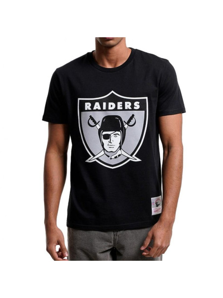 Mitchell & Ness NFL Team Logo Tee Oakland Raiders M BMTRINTL1053-ORABLCKT (183523)