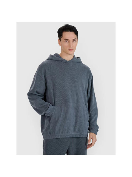 Men's sweatshirt with hood, open, 4F 4FRSS25TSWSM2181-22S (239903)