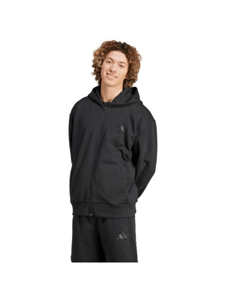Men's adidas All Szn Fleece Full-Zip Hoodie Black IX1249 (243152)
