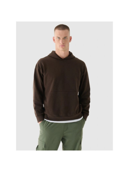 Men's sweatshirt with hood, open, 4F 4FWAW24TSWSM1310-80S (260714)