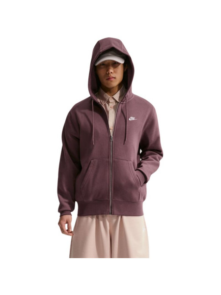 Men's Nike Club BB FZ Hoodie Brown FN3861 502 (340265)