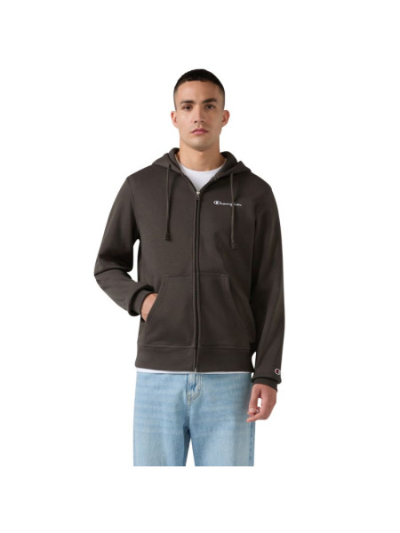 Men’s Champion Hooded Full Zip Sweatshirt, brown, 221794 GS509 (366233)