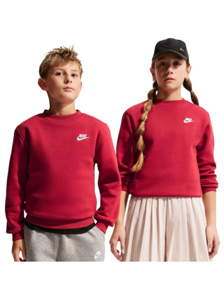Nike Sportswear Club Fleece Kids' Sweatshirt Red FD3006 608 (339688)