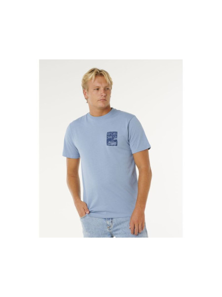 Men's RIP CURL Keep On Trucking Ss Tee Blue (342659)