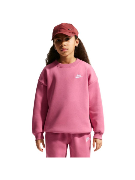 Nike Sportswear Club Fleece Kids' Sweatshirt Pink FD2923 641 (323960)