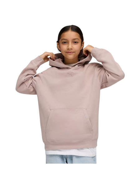 Puma ESS Centered Cat Logo Relaxed Hoodie for Kids Pink 692973 89 (279452)