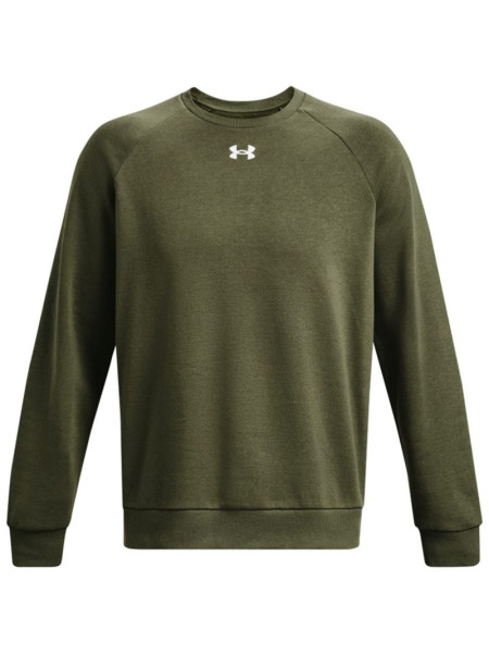 Men's Under Armour Rival Fleece Crew Sweatshirt Khaki 1379755 390 (361470)