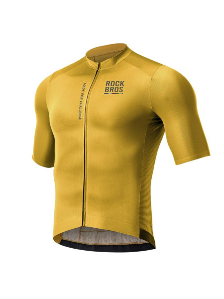 Rockbros 15120014025 ROAD TO SKY men's cycling jersey short sleeve L - yellow (335745)