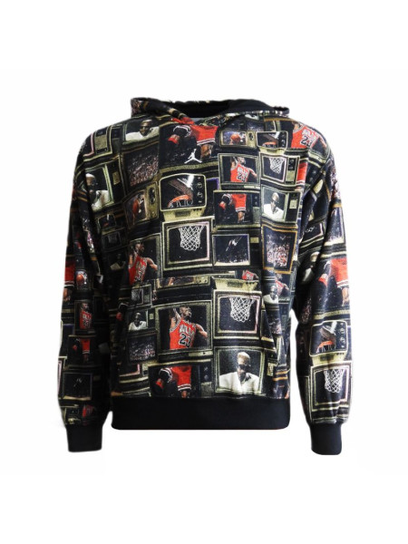 Men's Air Jordan Brooklyn Fleece Printed Pullover Hoodie - HV0552-010 (263734)