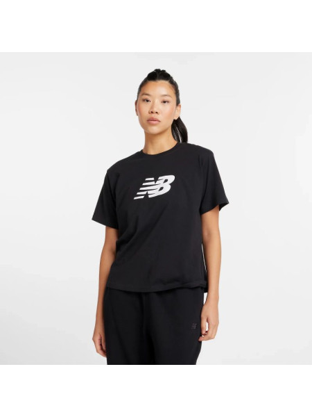 New Balance Sport Jersey Relaxed Logo W T-shirt WT43583BK (223042)