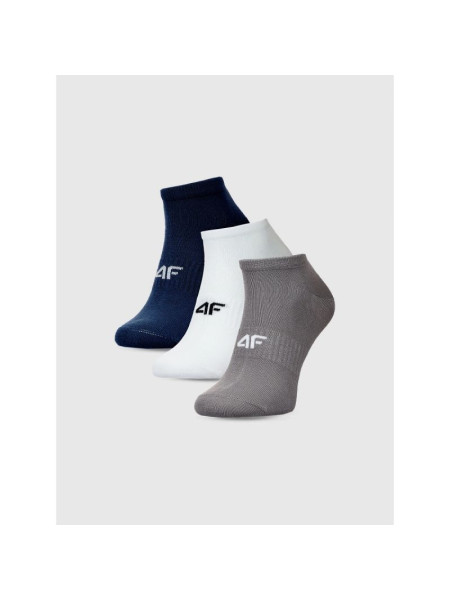 Men's casual ankle socks (SET OF 3) 4F 4FWMM00USOCM442-95S (240265)