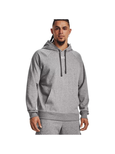 Men’s Under Armour Rival Fleece Hoodie, Grey, 1379757 025, M (361476)