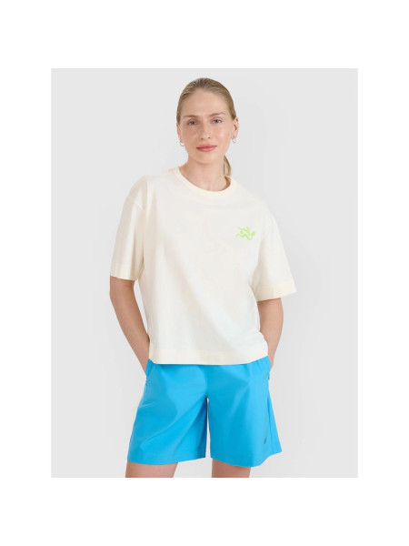 Women's regular printed T-shirt 4F 4FWSS25TTSHF1967-11S (268655)