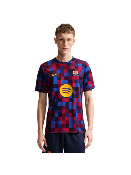 Nike FC Barcelona Home Men's T-Shirt Navy Blue and Burgundy II1667 621 (343317)