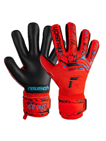 Juniorské brankárske rukavice Reusch Attrakt Grip Evolution Finger Support Jr Gloves Juniorské brankárske rukavice Reusch Attrakt Grip Evolution Finger Support Jr Gloves