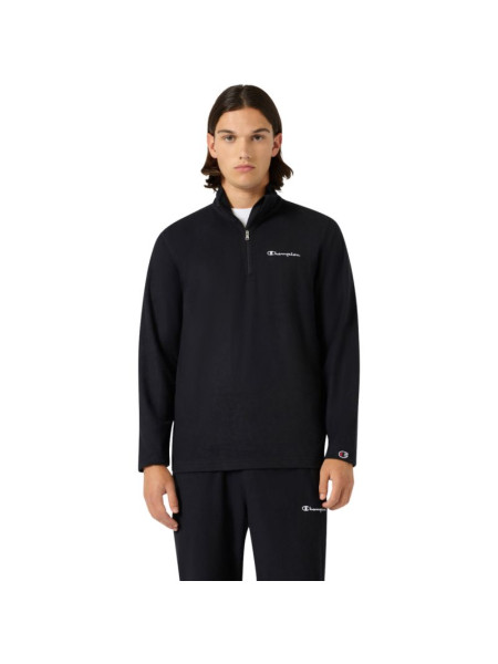 Champion Half Zip Top Men's Fleece Sweatshirt Black 220446 KK001 (360421)