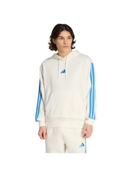 Men's adidas Essentials 3-Stripes French Terry Hoodie Cream KD4901 (280202)