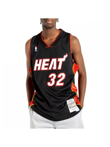 Mitchell &Ness NBA Swingman Miami Heat Shaquille O`Neal T-shirt M SMJYAC18017-MHEBLCK05SON (185977)