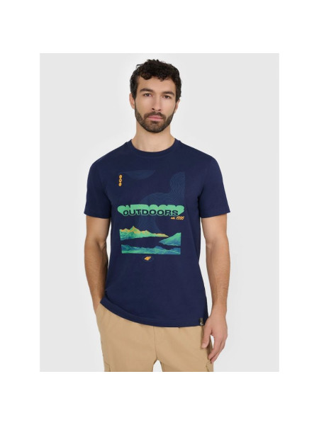 Men's regular printed T-shirt 4F 4FRAW25TTSHM3378-31S (311938)