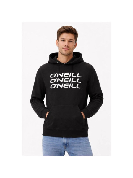 O'neill men's sweatshirt with kangaroo pocket, Triple black, fashionable (276698)