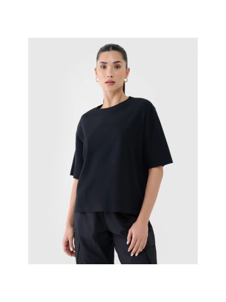 Women's regular waffle knit T-shirt 4F 4FRSS25TTSHF2651-20S (239914)