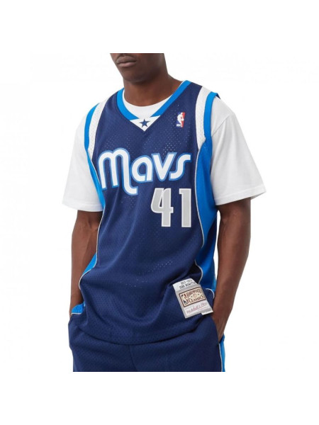Mitchell & Ness NBA Swingman Dallas Mavericks Dirk Nowitzki M T-shirt SMJY1148-DMA11DNOASBL (187036)