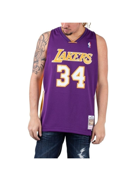 Mitchell & Ness Los Angeles Lakers NBA Swingman Jersey Lakers 99-00 Shaquille O`Neal SMJYGS18447-LALPURP99SON (213145)