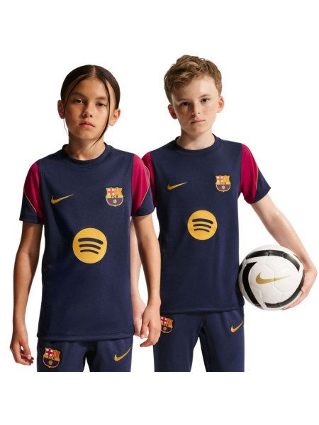 Nike FC Barcelona Strike Kids T-Shirt Navy Blue and Burgundy II3237 401 (343316)