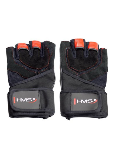 Black / Red HMS RST01 rS gym gloves (46852)