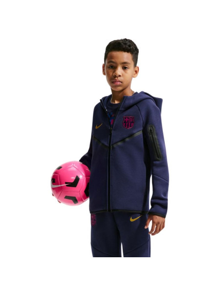 Nike FC Barcelona Tech Fleece Kids' Sweatshirt Navy Blue II3722 498 (341803)