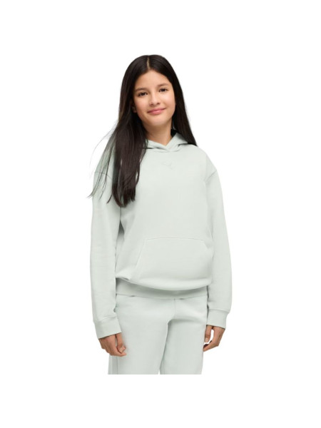 Puma ESS Centered Cat Logo Relaxed Hoodie for Kids, Mint, 692973 29 (369989)