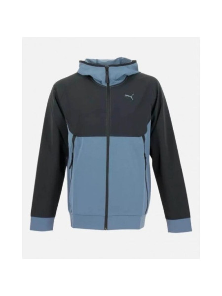 Puma Tech Woven men's sports sweatshirt with a zipper and a comfortable hood (323596)