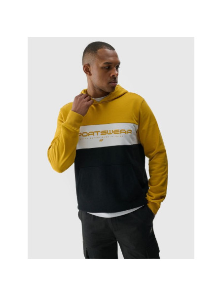 Men's sweatshirt with hood, open, 4F 4FWSS24TSWSM1032-71S (260723)