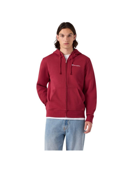Men's Champion Hooded Full Zip Sweatshirt Red 221794 RS508 (366234)