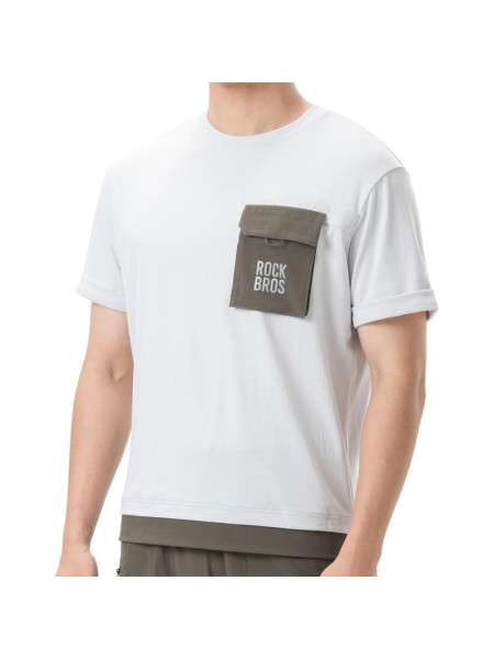 Rockbros Men's MTB T-Shirt White 2XL (307467)