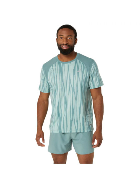 Asics Road All Over Print SS Top M 2011D092-300 T-shirt  (200231)