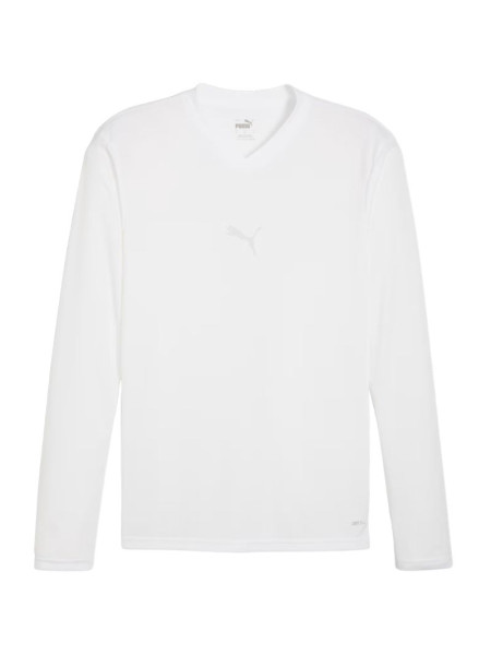 Men's Puma TeamGOAL Baselayer Tee Longsleeve T-Shirt, white, 658777 04 (370508)