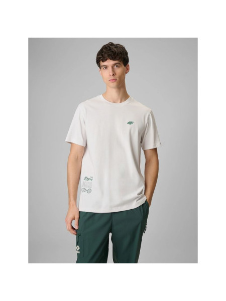 Men's regular printed T-shirt 4F 4FRSS26TTSHM3814-11S (322839)