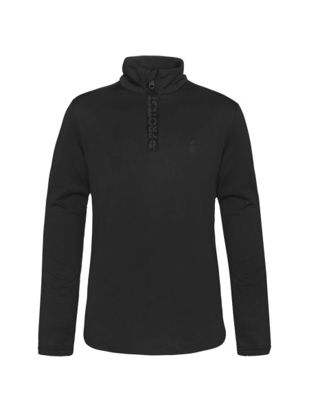 Protest Willowy Jr. Kids' Zip-Up Turtleneck Sweatshirt, Quick-Drying, Black (P3810300/290) (234995)