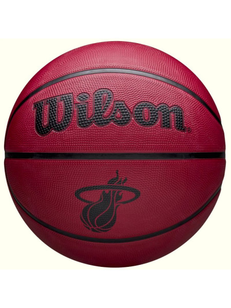 Wilson NBA Team Tribute Solid Miami Heat Ball WZ4025416XB Basketball Ball (216409)