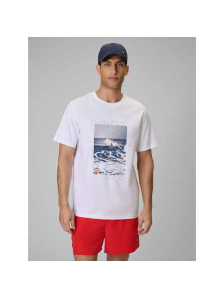 Men's regular printed T-shirt 4F 4FWSS26TTSHM2783-10S (331035)