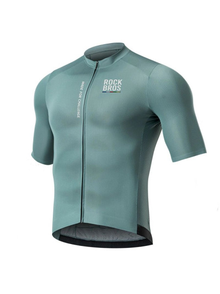 Rockbros 15120014018 ROAD TO SKY men's cycling jersey, short sleeve, L - gray-blue (335319)