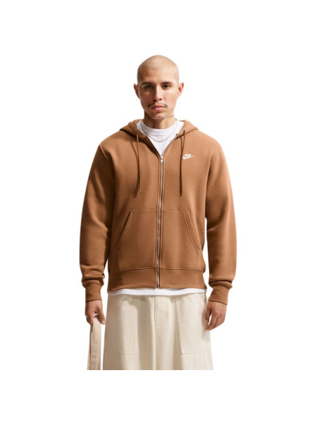 Nike Club BB FZ Hoodie Men's Light Brown FN3861 270 (339742)