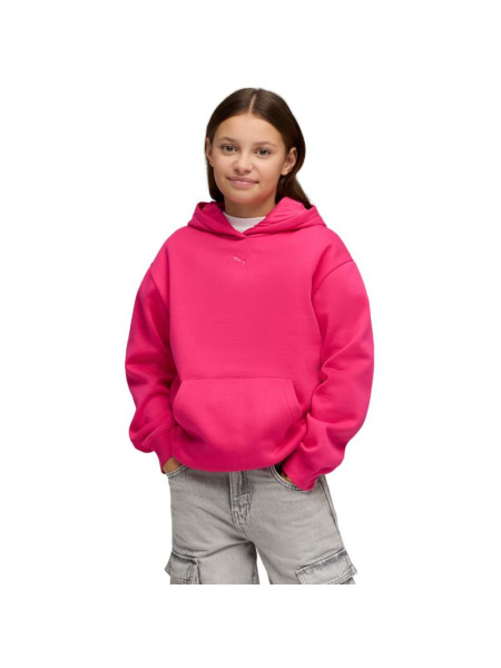 Puma ESS Centered Cat Logo Relaxed Hoodie for Kids Fuchsia 692973 59 (279451)