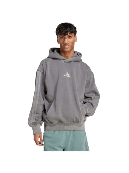 Men's adidas ALL SZN Fleece Washed Hoodie gray JL6539 (244892)
