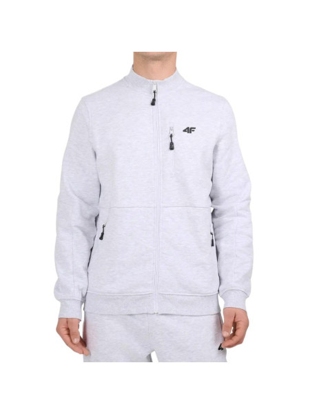 Men's sweatshirt 4F M2547 cool light gray melange 4FWMM00TSWSM2547 27M (289605)