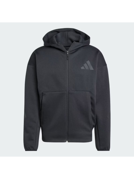 New Adidas ZNE Full-Zip Hooded Men's Black Hoodie - JE7538 (266826)